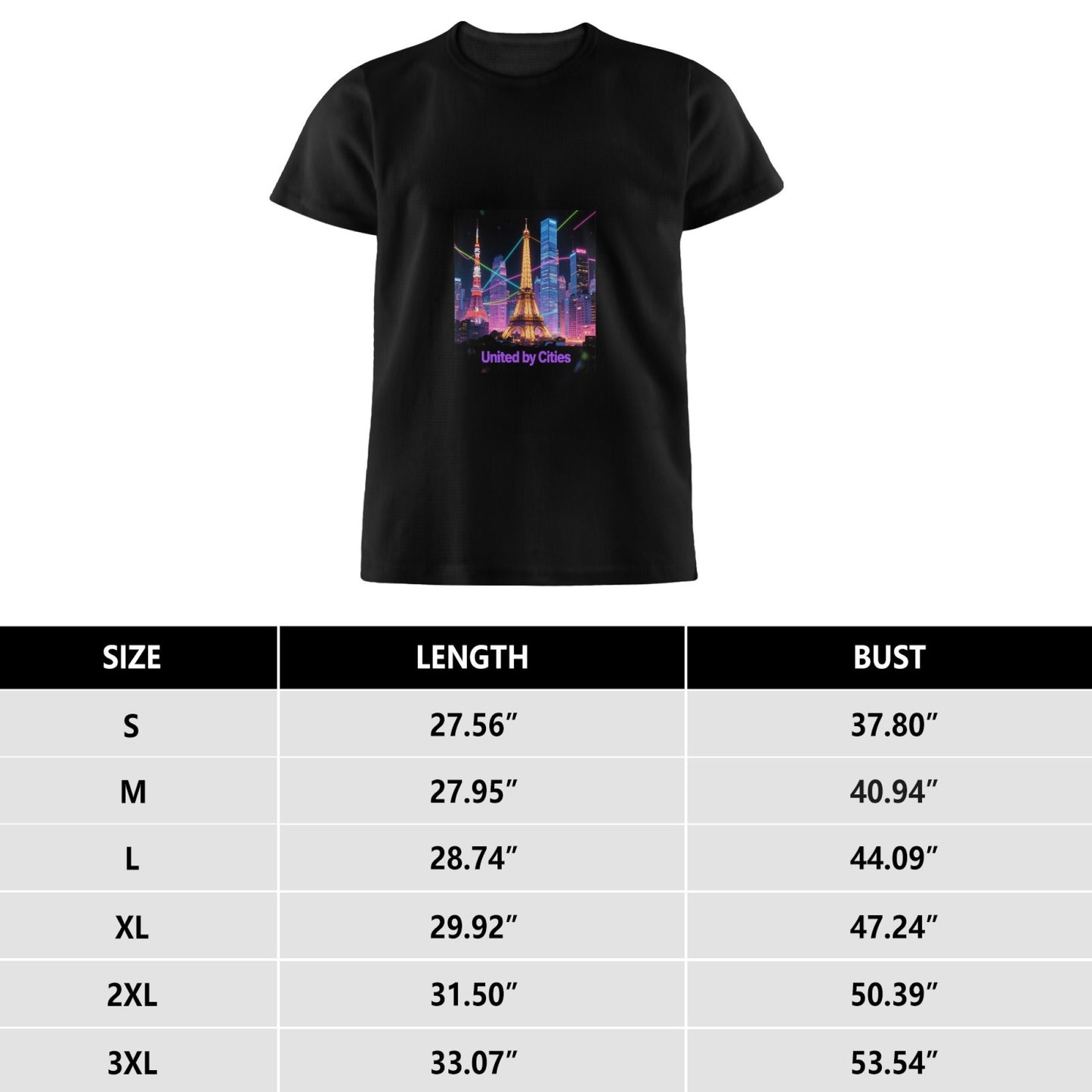 City Skyline Graphic T-Shirt – Men’s Classic Cotton Tee