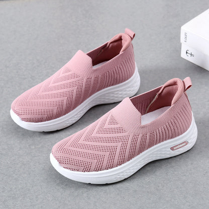 Slip-On Mesh Sock Sneakers – Casual Soft Sole Walking Shoes for Women